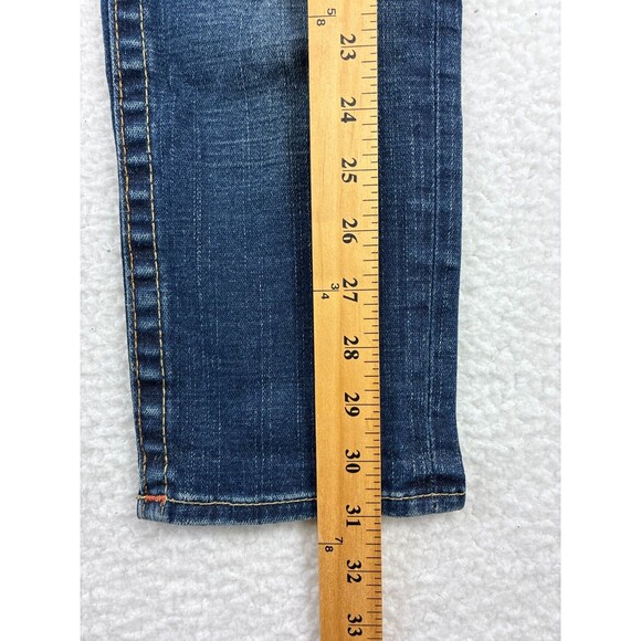 True Religion Kate Low Rise Cropped Jeans Women’s Blue W26 Made in USA Y2K Denim - Picture 7 of 12